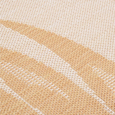 Buitenkleed met bladpatroon platgeweven 200x280 cm