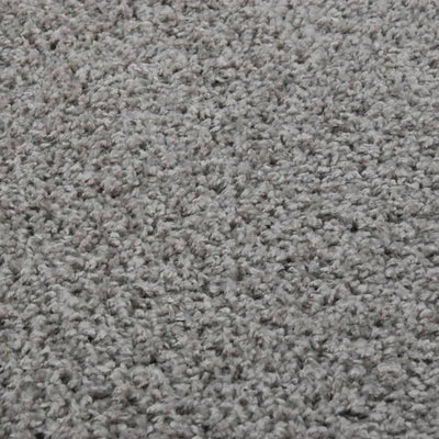 Vloerkleed shaggy hoogpolig 120x170 cm grijs