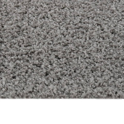 Vloerkleed shaggy hoogpolig 140x200 cm grijs