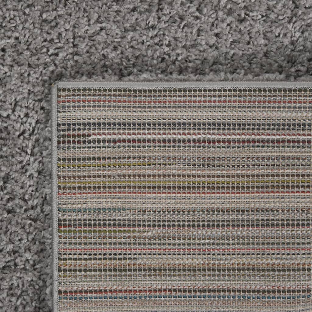 Vloerkleed shaggy hoogpolig 160x230 cm grijs