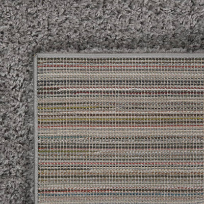 Vloerkleed shaggy hoogpolig 160x230 cm grijs