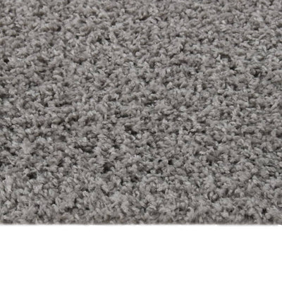 Vloerkleed shaggy hoogpolig 160x230 cm grijs