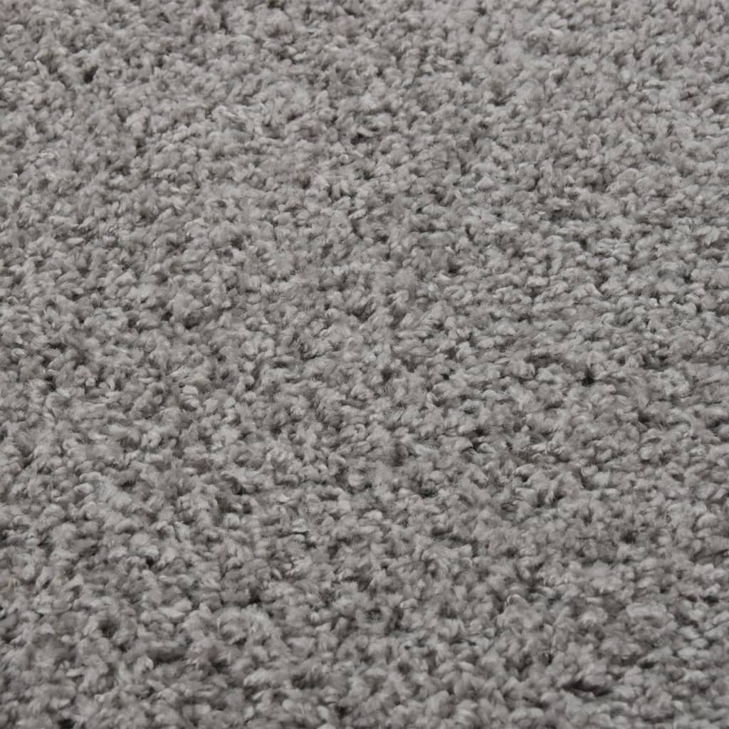 Vloerkleed shaggy hoogpolig 160x230 cm grijs