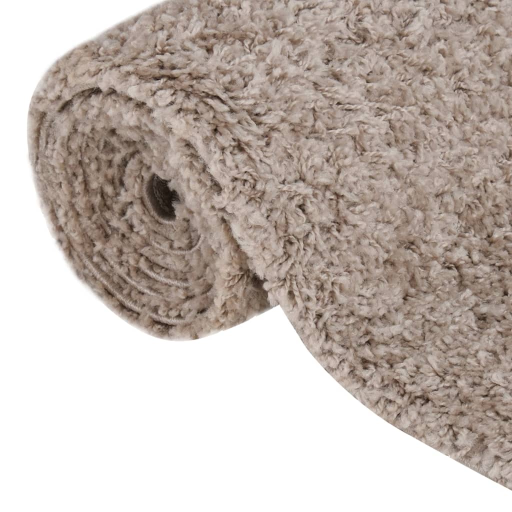 Vloerkleed shaggy hoogpolig 120x170 cm beige