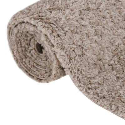 Vloerkleed shaggy hoogpolig 160x230 cm beige