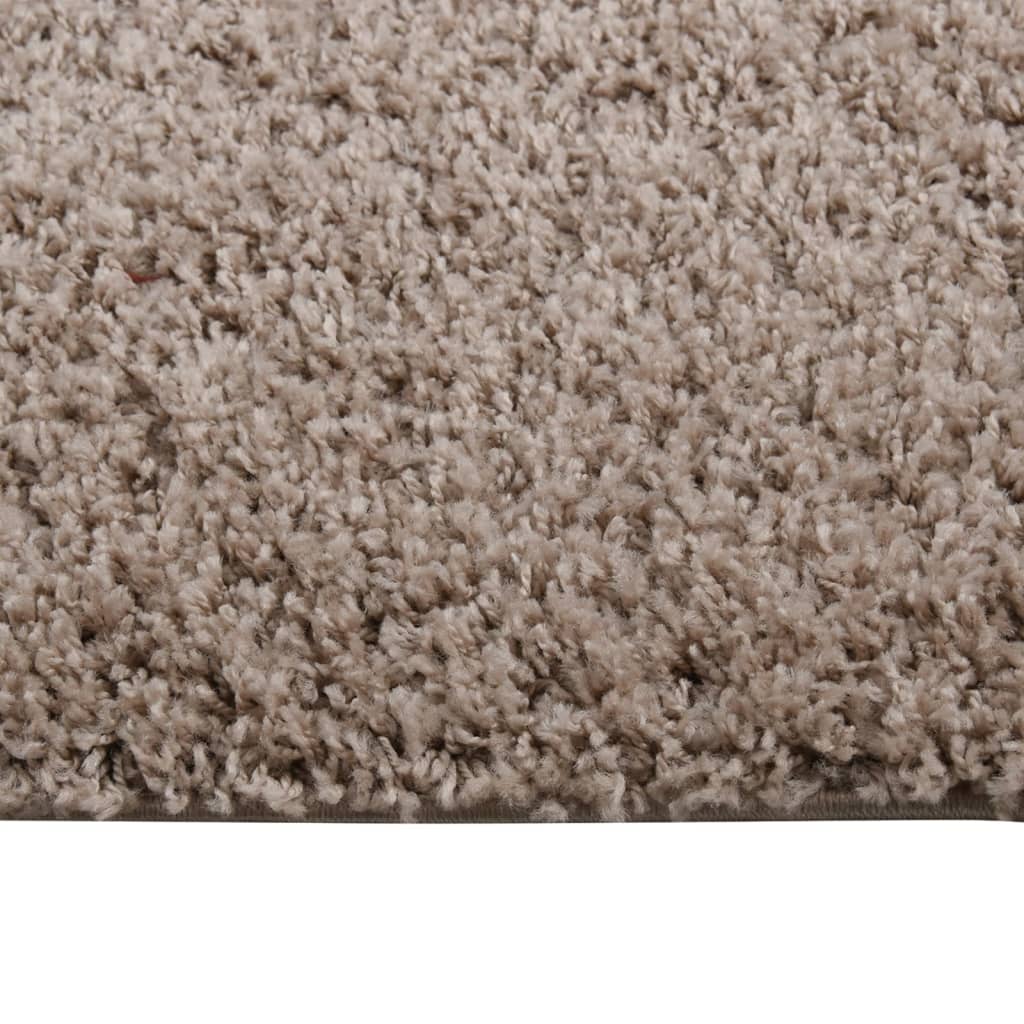 Vloerkleed shaggy hoogpolig 160x230 cm beige