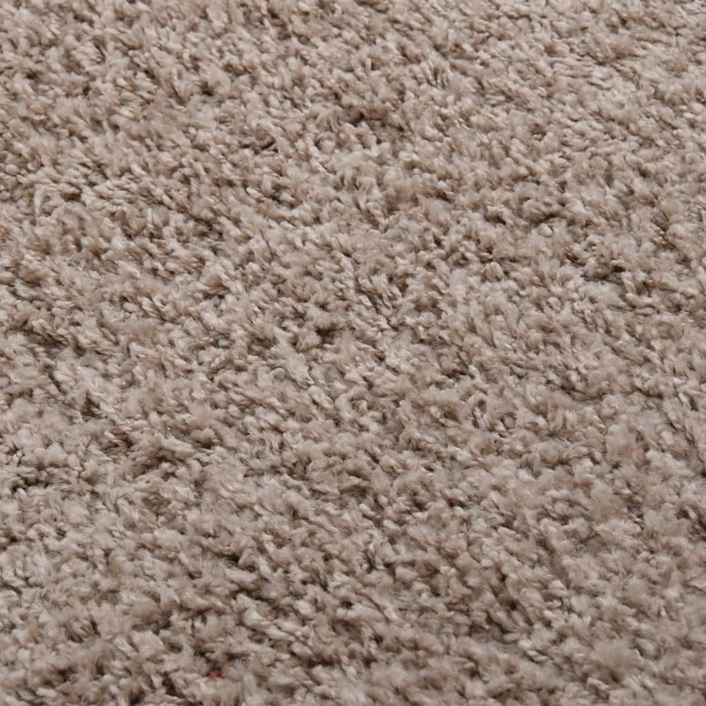 Vloerkleed shaggy hoogpolig 160x230 cm beige