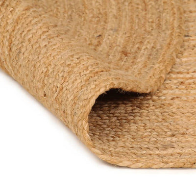 Tapijt rond 240 cm gevlochten jute