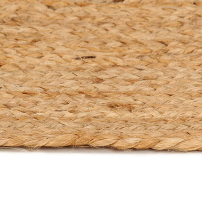 Tapijt rond 240 cm gevlochten jute