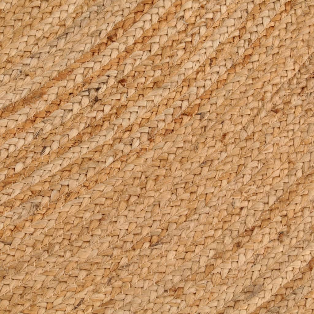 Tapijt rond 240 cm gevlochten jute