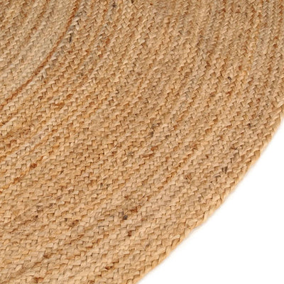 Tapijt rond 240 cm gevlochten jute