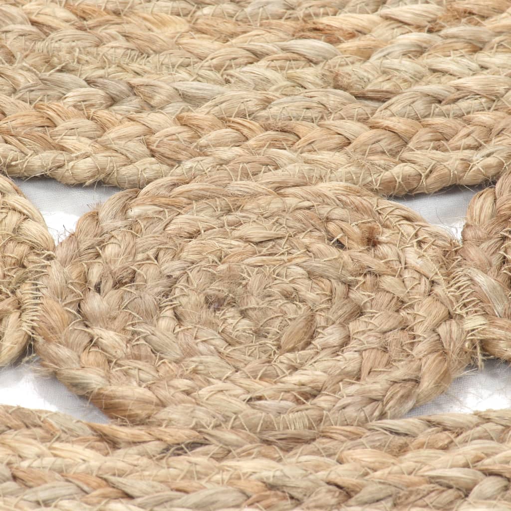 Tapijt met ontwerp rond 210 cm gevlochten jute
