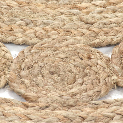 Tapijt met ontwerp rond 210 cm gevlochten jute