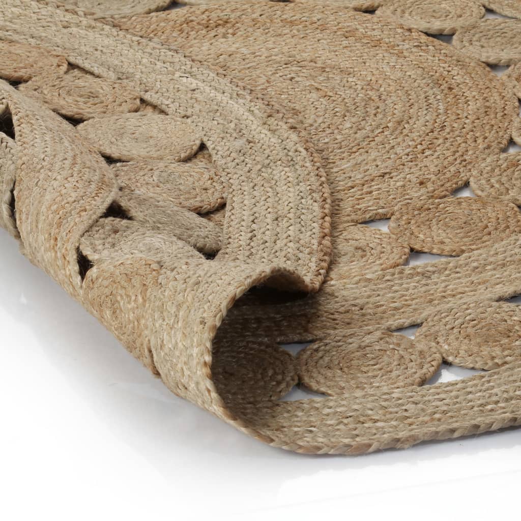 Tapijt met ontwerp rond 240 cm gevlochten jute
