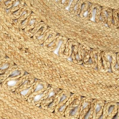 Vloerkleed handgemaakt 210 cm gevlochten jute