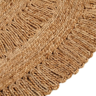 Tapijt rond 90 cm gevlochten jute