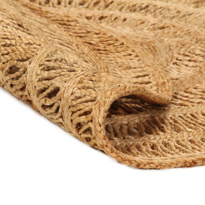 Tapijt rond 150 cm gevlochten jute