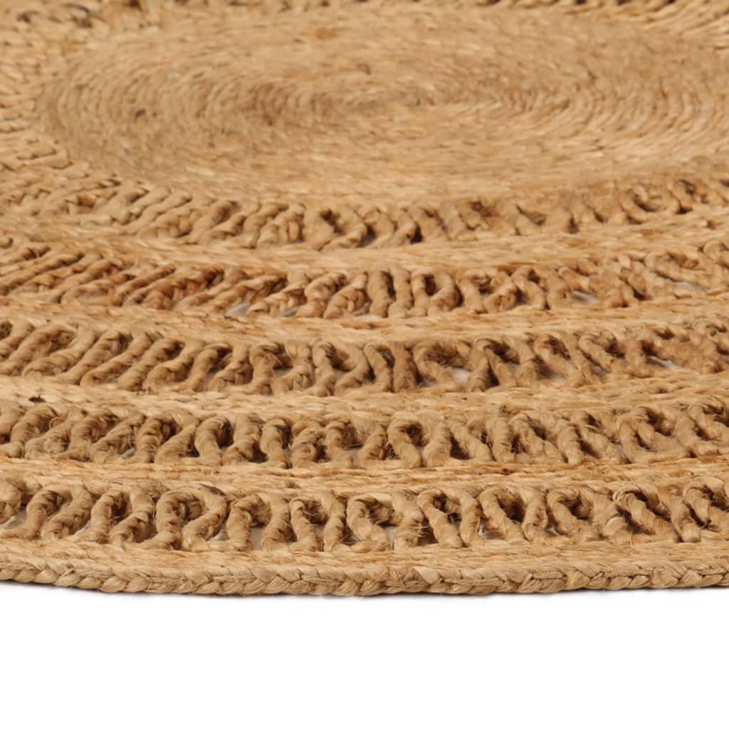 Tapijt rond 180 cm gevlochten jute