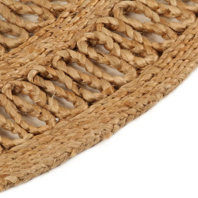 Tapijt rond 180 cm gevlochten jute