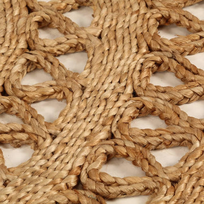 Tapijt rond 150 cm gevlochten jute