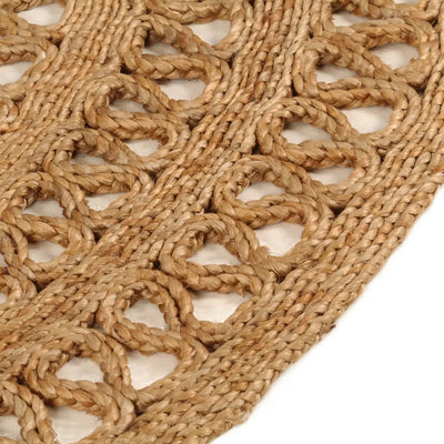 Tapijt rond 150 cm gevlochten jute