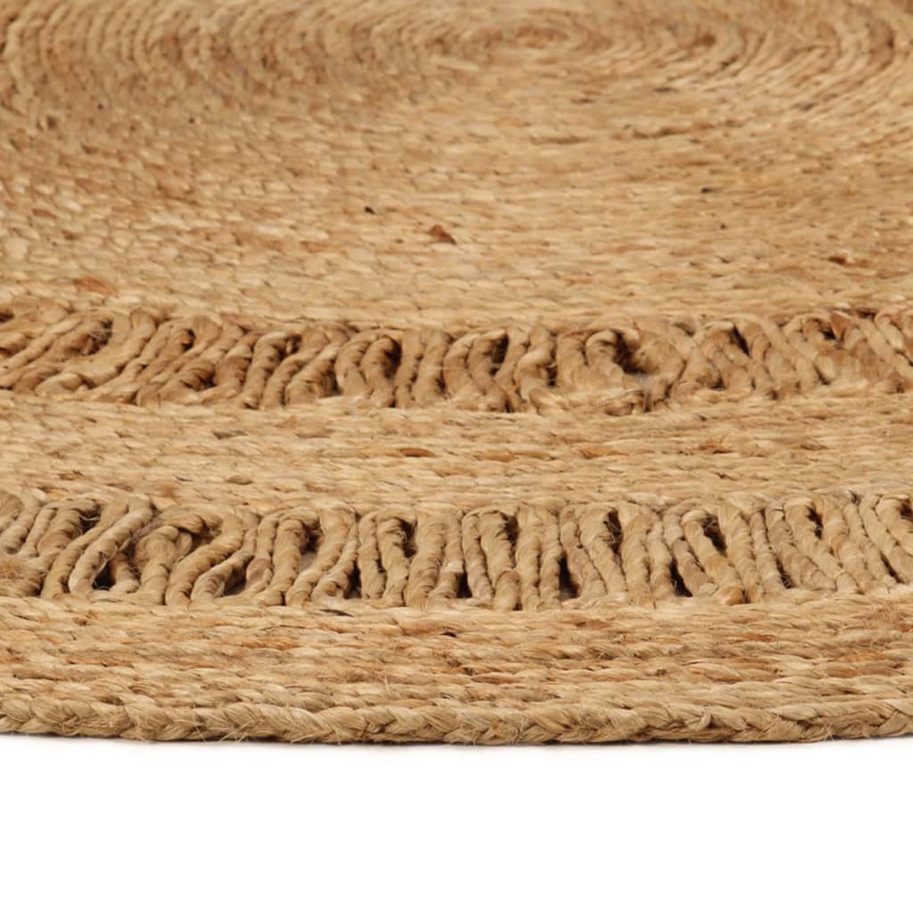 Tapijt rond 150 cm gevlochten jute