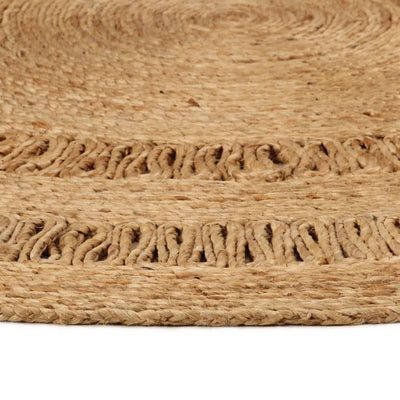 Tapijt rond 150 cm gevlochten jute