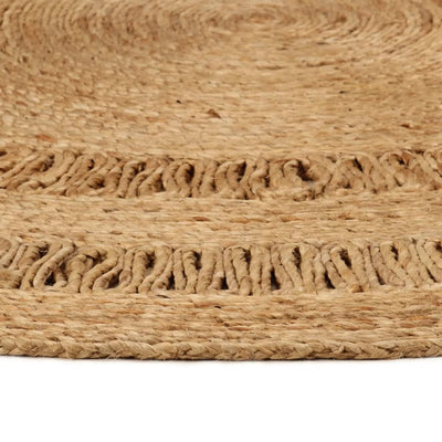 Tapijt rond 180 cm gevlochten jute