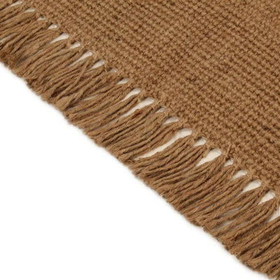 Vloerkleed met kwastjes 160x230 cm jute
