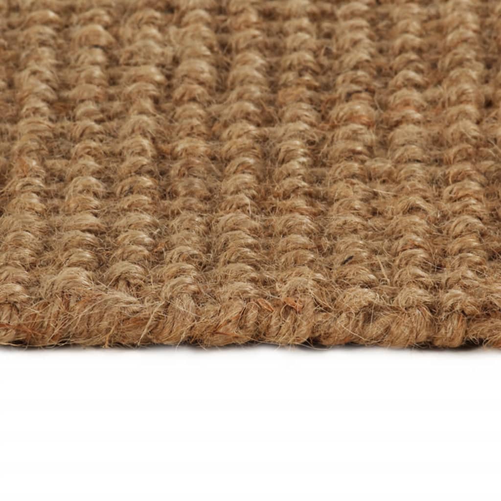 Vloerkleed met kwastjes 160x230 cm jute