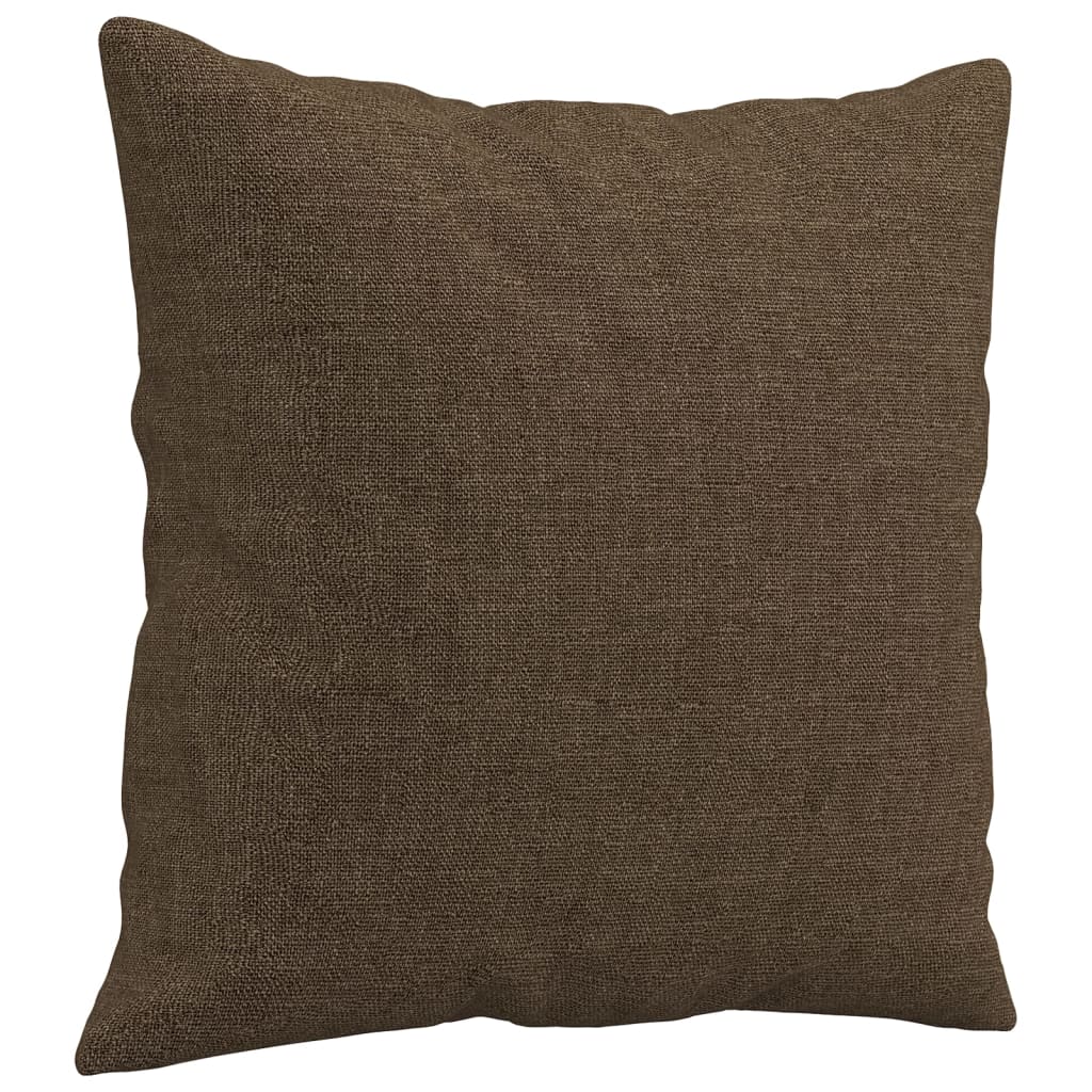 Sierkussens 2 st 40x40 cm stof bruin