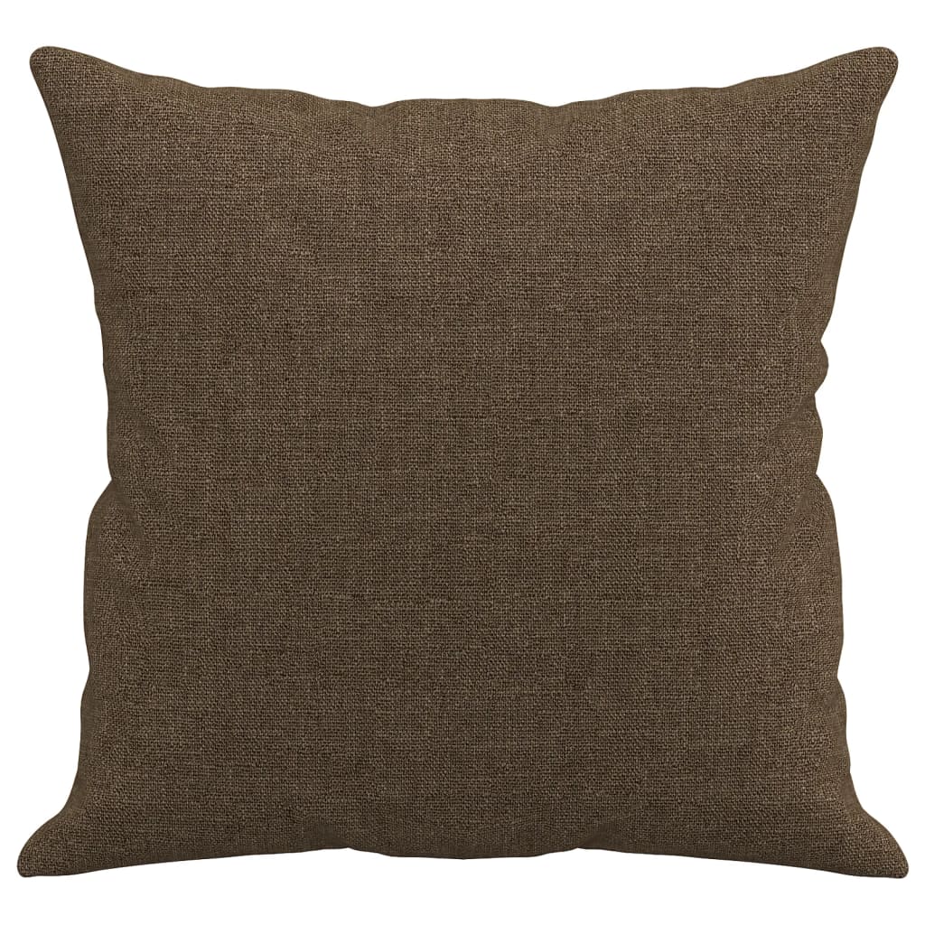Sierkussens 2 st 40x40 cm stof bruin