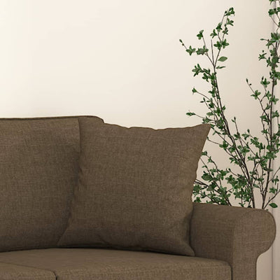 Sierkussens 2 st 40x40 cm stof bruin