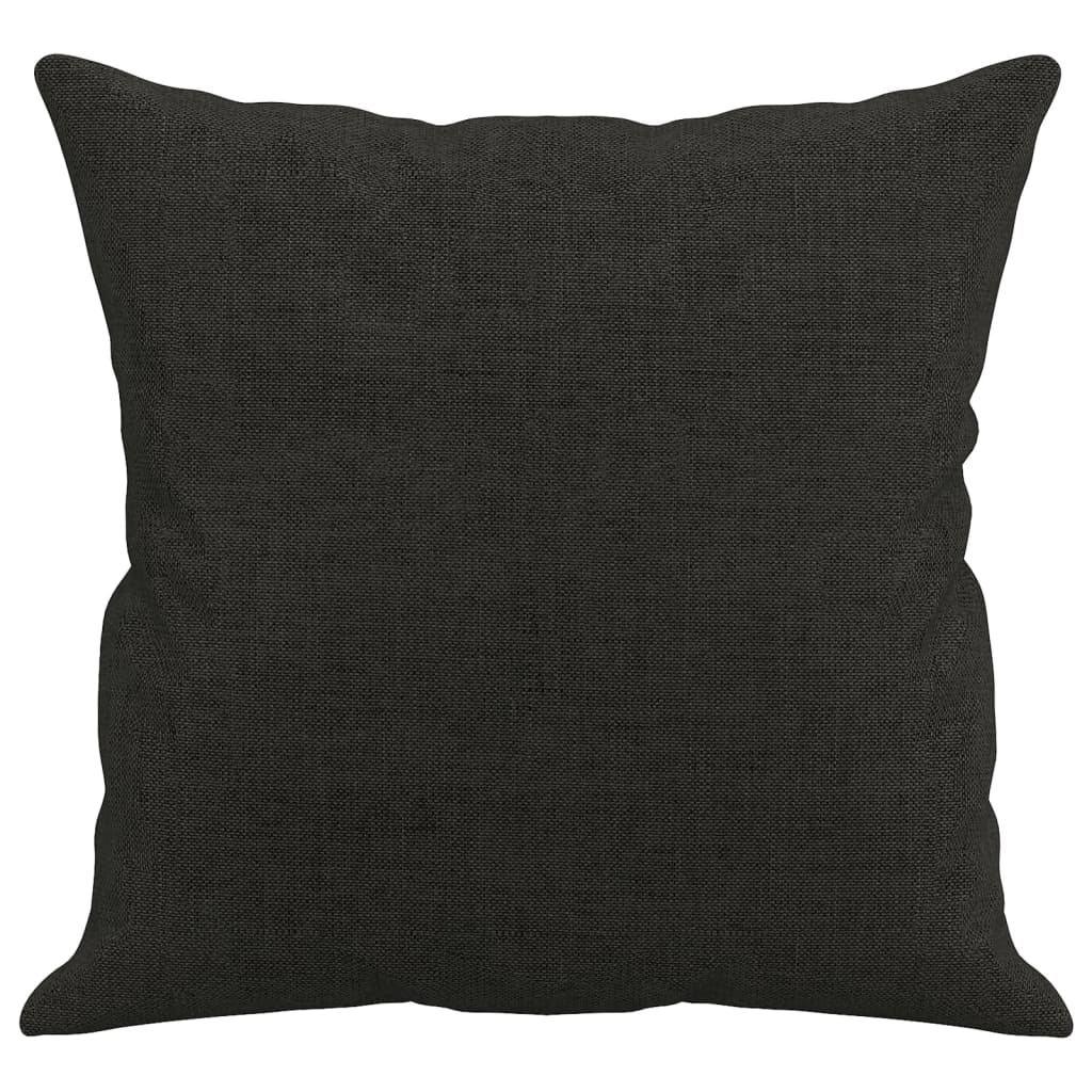 Sierkussens 2 st 40x40 cm stof zwart