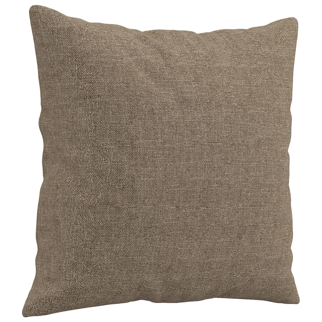 Sierkussens 2 st 40x40 cm stof taupe