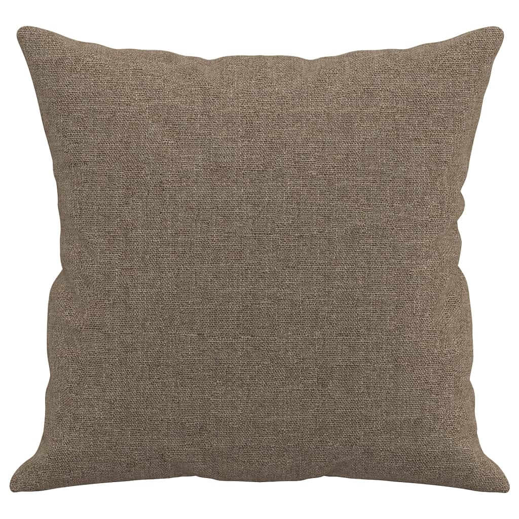 Sierkussens 2 st 40x40 cm stof taupe