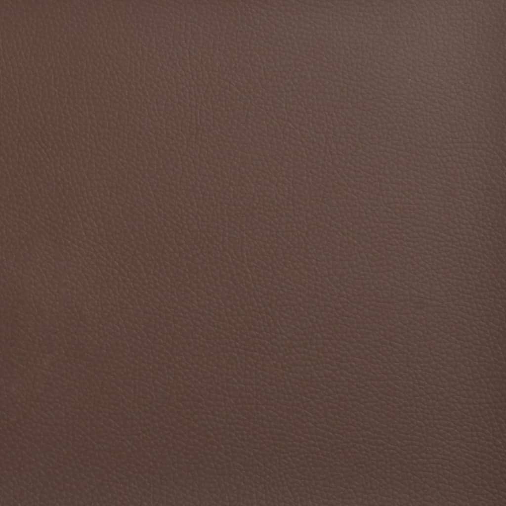 Sierkussens 2 st 40x40 cm kunstleer bruin