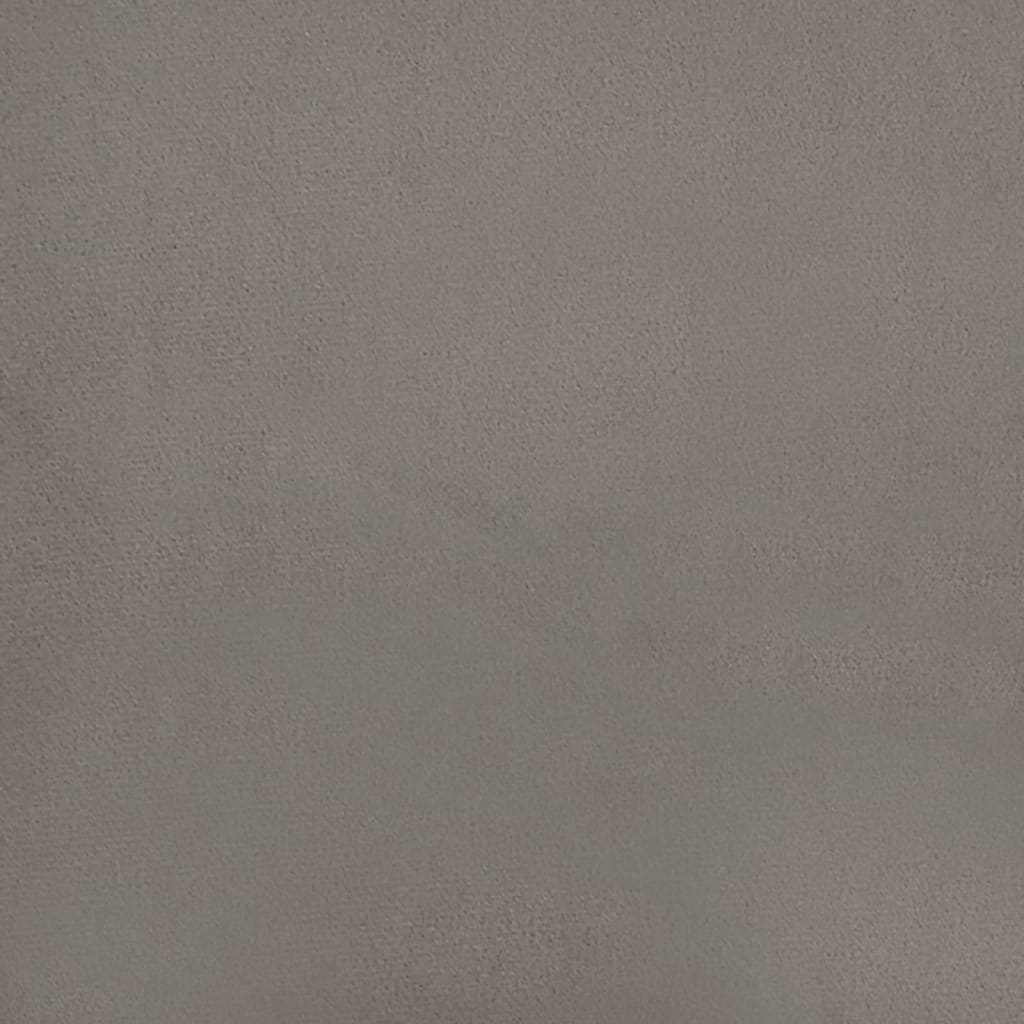 Sierkussens 2 st 40x40 cm fluweel lichtgrijs