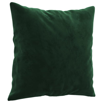 Sierkussens 2 st 40x40 cm fluweel donkergroen
