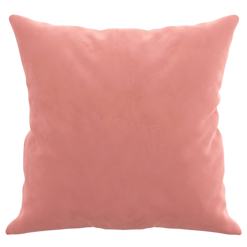 Sierkussens 2 st 40x40 cm fluweel roze