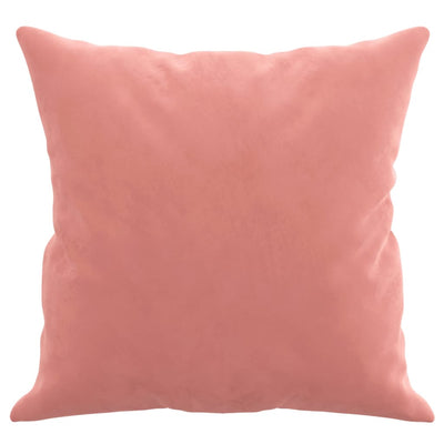 Sierkussens 2 st 40x40 cm fluweel roze