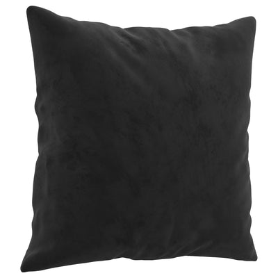Sierkussens 2 st 40x40 cm fluweel zwart