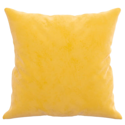 Sierkussens 2 st 40x40 cm fluweel geel