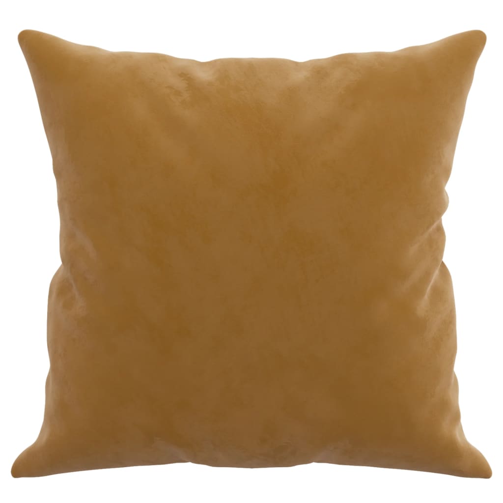 Sierkussens 2 st 40x40 cm fluweel bruin