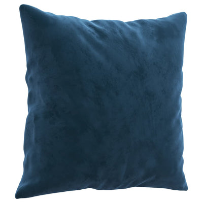 Sierkussens 2 st 40x40 cm fluweel blauw