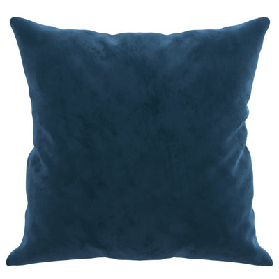 Sierkussens 2 st 40x40 cm fluweel blauw