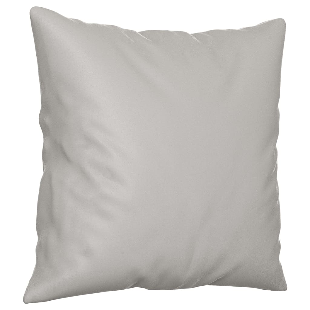 Sierkussens 2 st 40x40 cm microvezelstof lichtgrijs