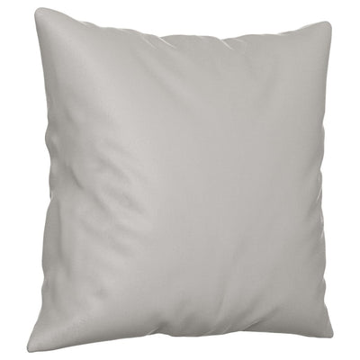 Sierkussens 2 st 40x40 cm microvezelstof lichtgrijs