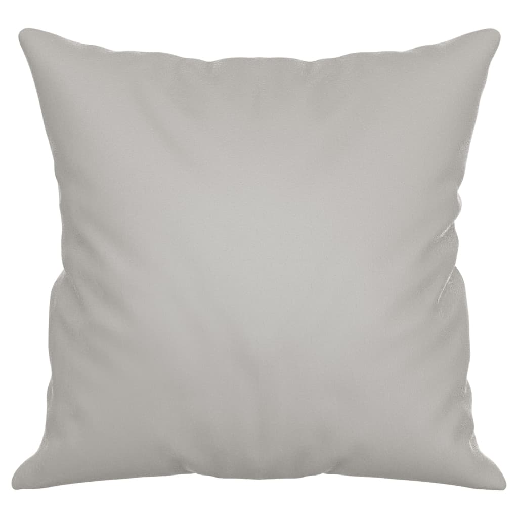 Sierkussens 2 st 40x40 cm microvezelstof lichtgrijs