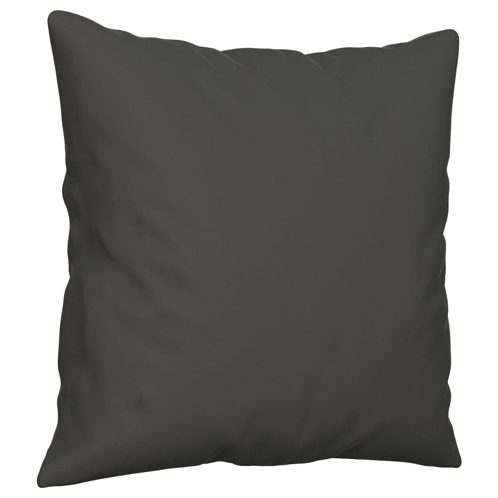 Sierkussens 2 st 40x40 cm microvezelstof donkergrijs